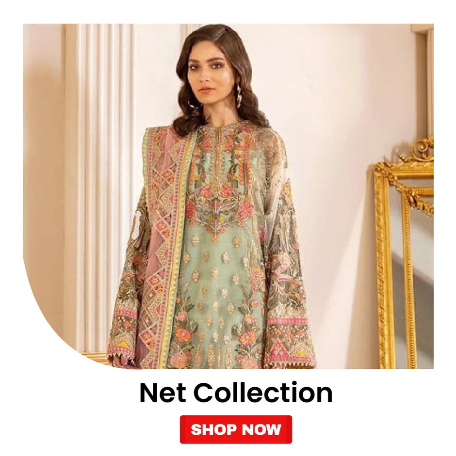 Buy Unstitched Net Embroidery Dresses Online in Pakistan – Pret Studio ...