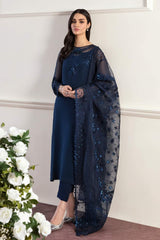 Baroque Blue Embroidery Formal Collection 3pc