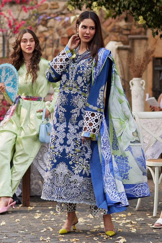 Mushq Blue Chikankari Embroidery Collection