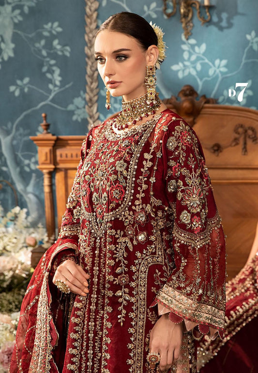 MB Red Luxury Bridal Collection Handwork 3pc