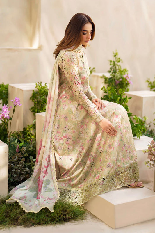 Iznik Green Lawn Luxury Lawn Digital 3pc