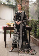 Khaf Luxury Black Chikankari Embroidery Collection