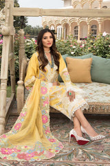 Crimson Yellow Chikankari Embroidery Collection