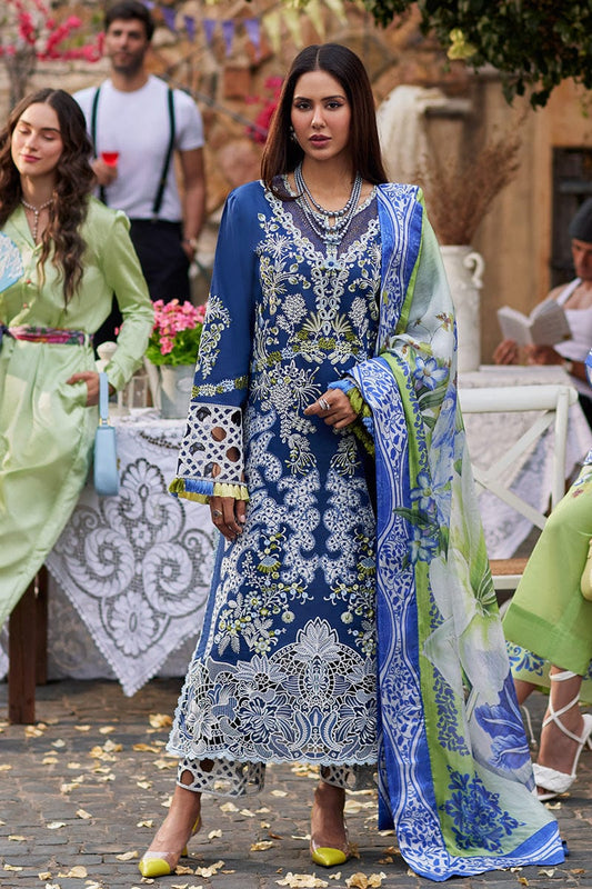 Mushq Blue Chikankari Embroidery Collection