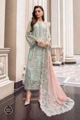 MB Green Luxury Chiffon Embroidery collection 3pc