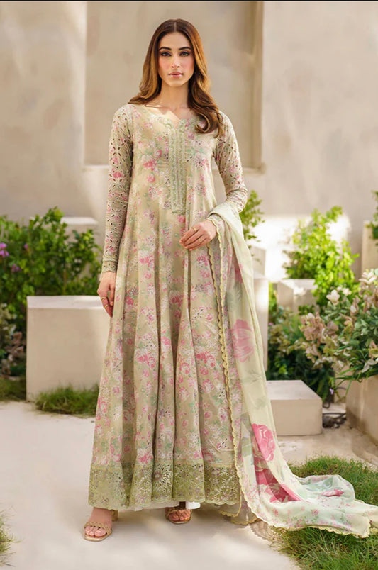 Iznik Green Lawn Luxury Lawn Digital 3pc