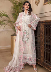 MB White & Pink Formal Collection Hand Work 3pc