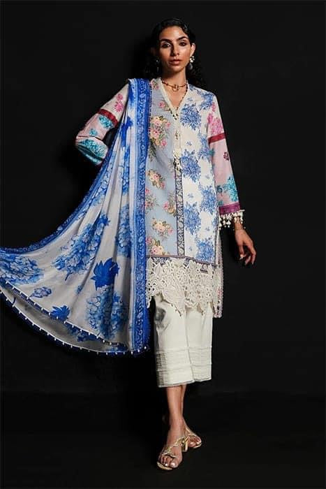 SS Muzlin lawn Printed 3 pc