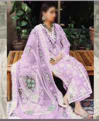 Crimson Purple Chikankari Cotton Embroidery Collection