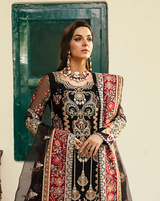 Akbar Aslam Luxury Black Bridal 3pc