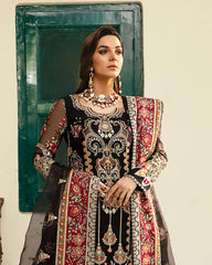 Akbar Aslam Luxury Black Bridal 3pc