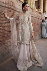 Afrozeh Pink Hand Work Dress Wedding Collection