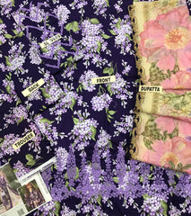 MB Shifli Purple Digital Emb Lawn 3pc