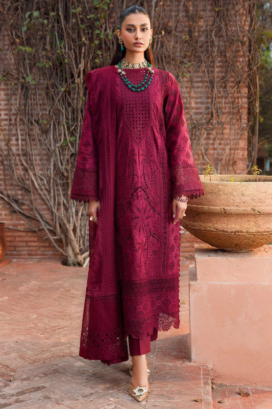 Motifz Luxury Maroon Chikankari Embroidery Collection