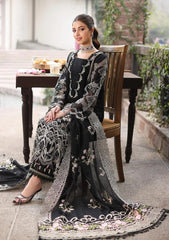 Khaf Luxury Black Chikankari Embroidery Collection