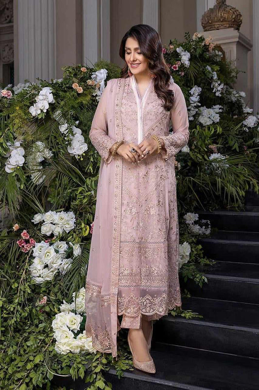 Azure Pink Embroidery Formal Collection 3pc