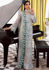 Imrozia Grey Formal Collection Embroidery Dress