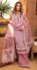 Adan Libas Pink Luxury Embroidery Chikankari Collection