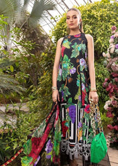 MB Black Fruits Print Digital Lawn Emb 3pc