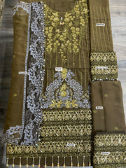 MB Brown Chiffon Luxury Collection 3pc