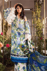 Maria B Blue and White digital embroidered lawn 3pc