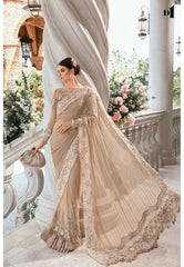 MB Golden Net Saree Luxury 3pc