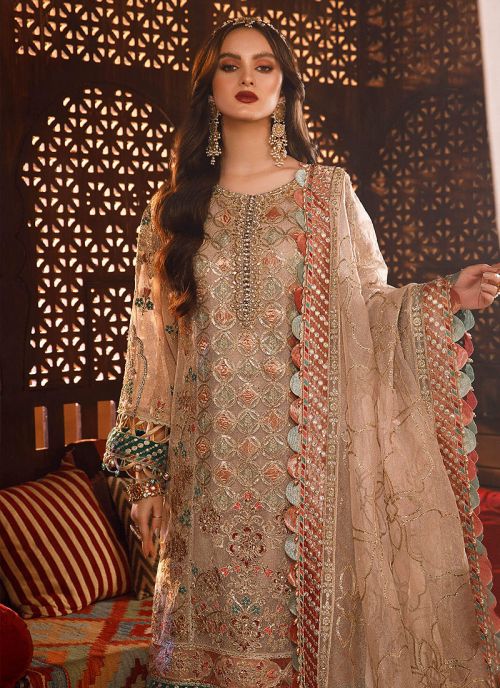 Maria B Embroidery Dress Wedding Collection